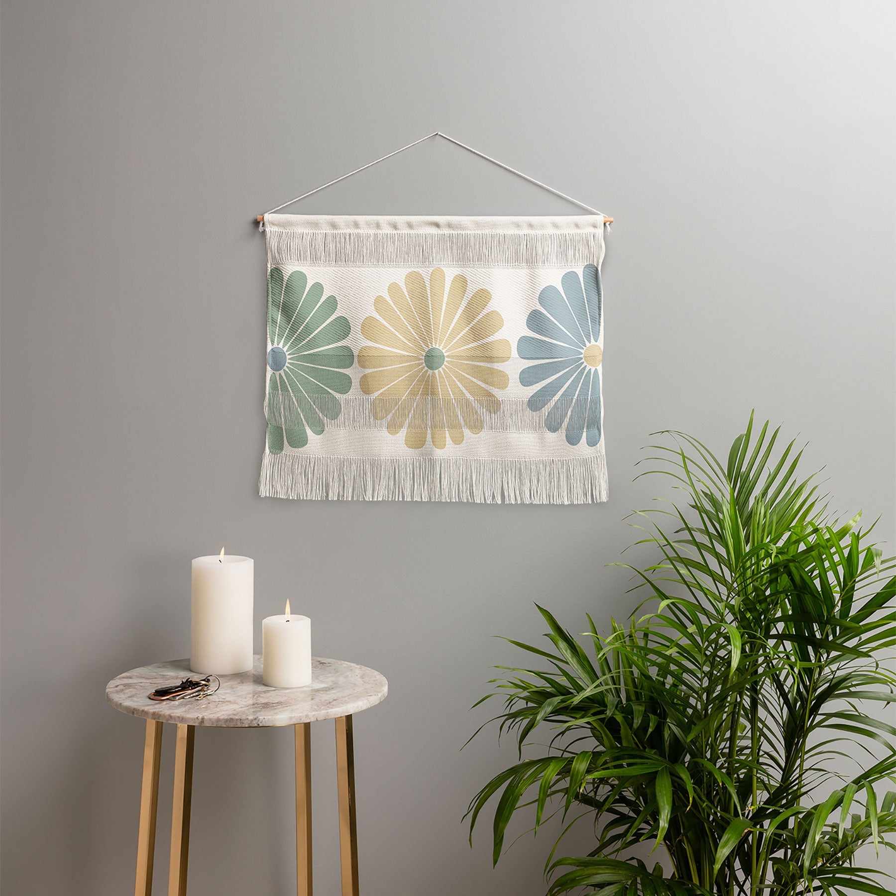 Colour Poems Retro Daisy Multicolor I Wall Hanging Landscape