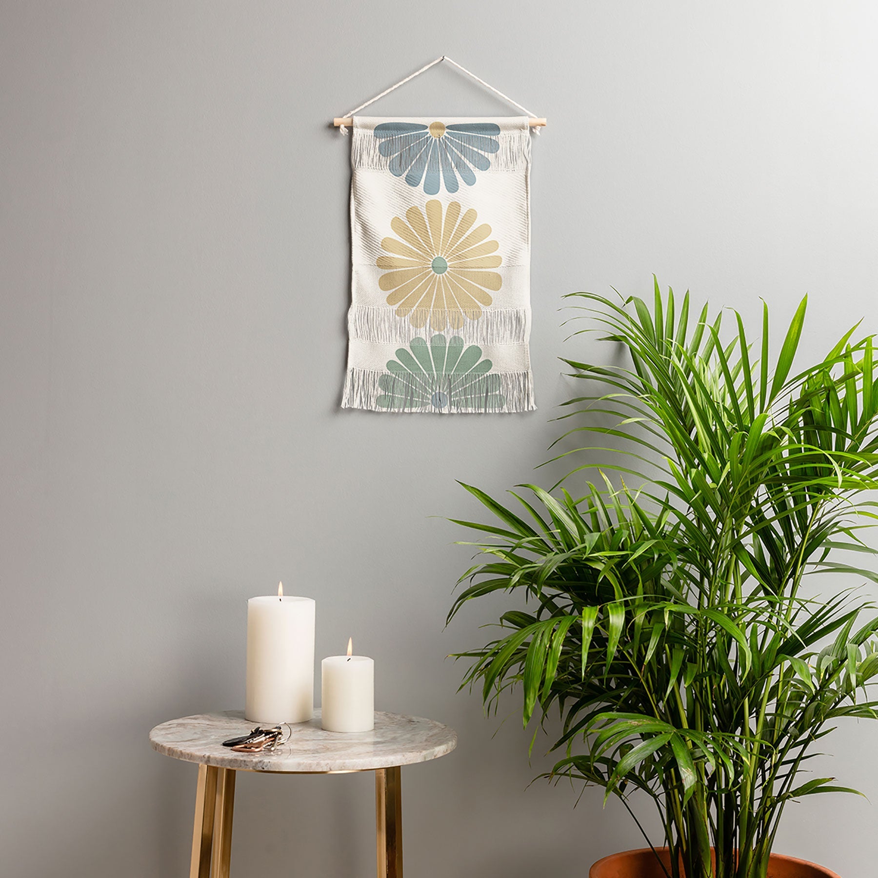 Colour Poems Retro Daisy Multicolor I Wall Hanging Portrait