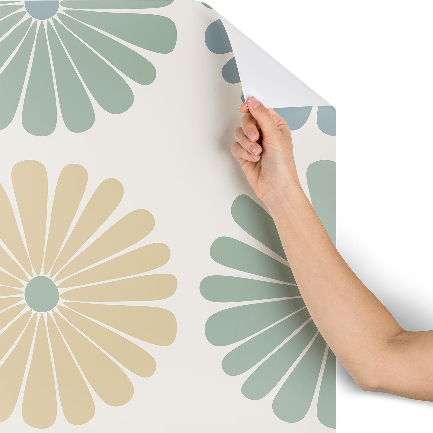 Colour Poems Retro Daisy Multicolor I Wallpaper
