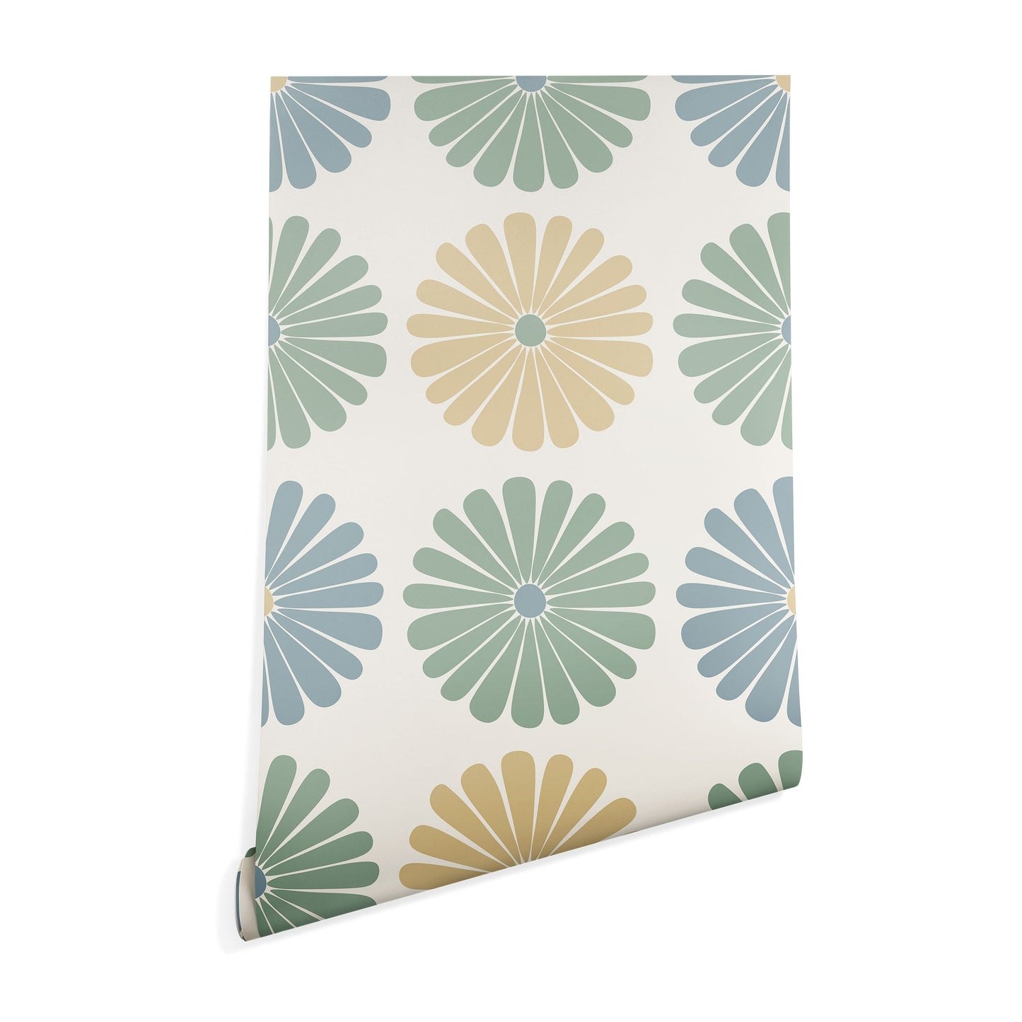 Colour Poems Retro Daisy Multicolor I Wallpaper