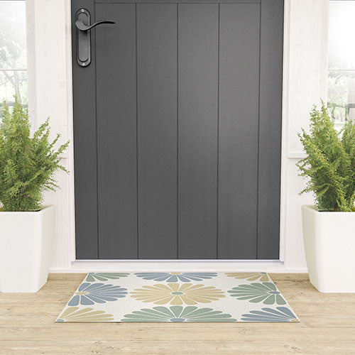 Colour Poems Retro Daisy Multicolor I Welcome Mat