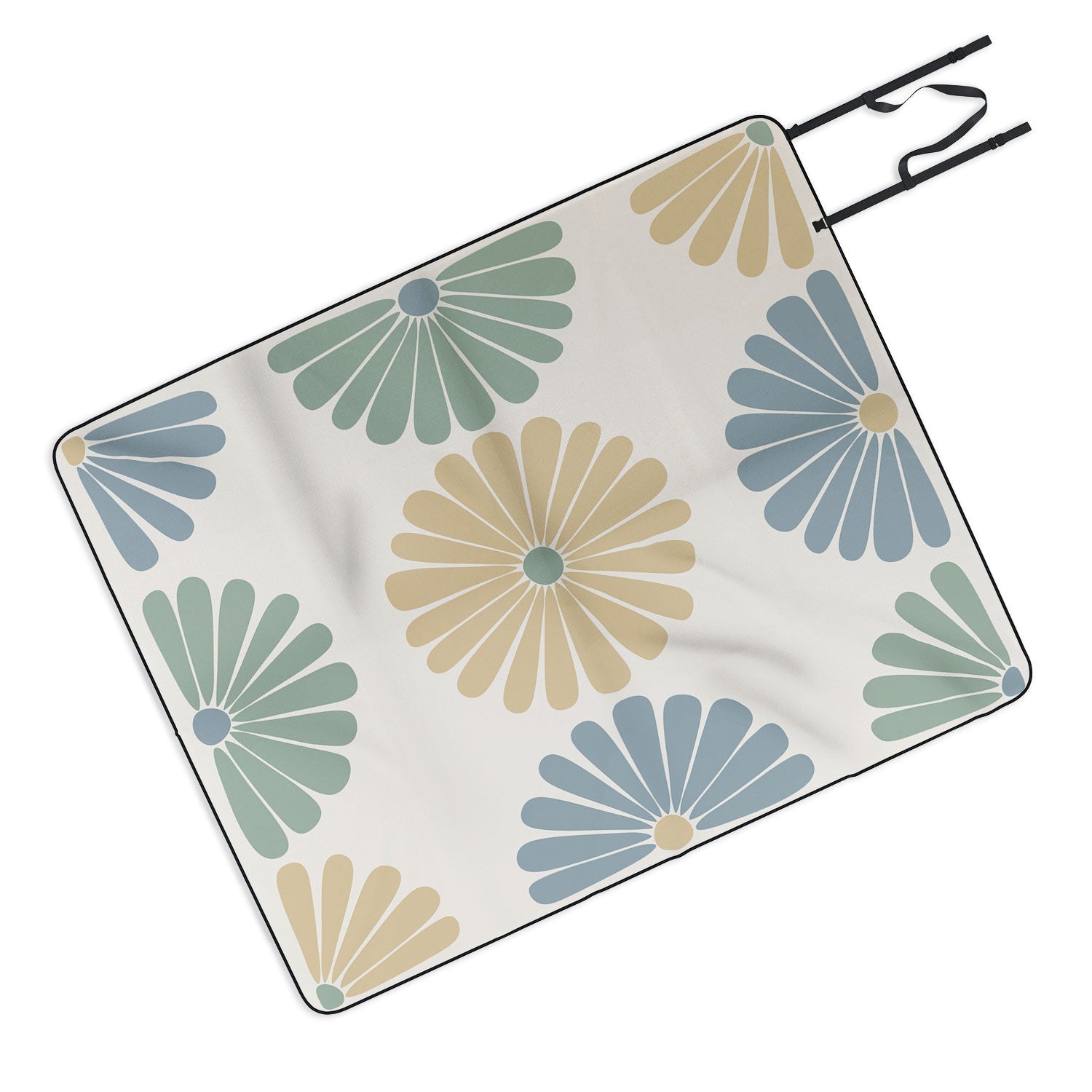 Colour Poems Retro Daisy Multicolor I Picnic Blanket