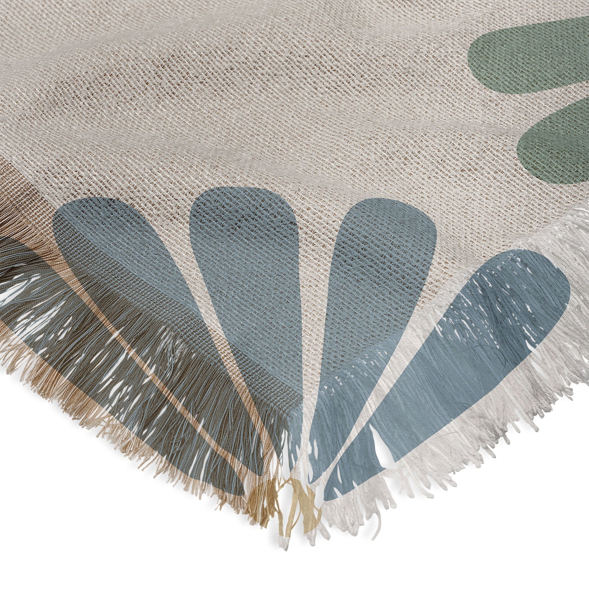 Colour Poems Retro Daisy Multicolor I Throw Blanket