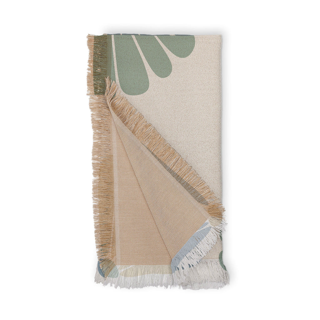 Colour Poems Retro Daisy Multicolor I Throw Blanket