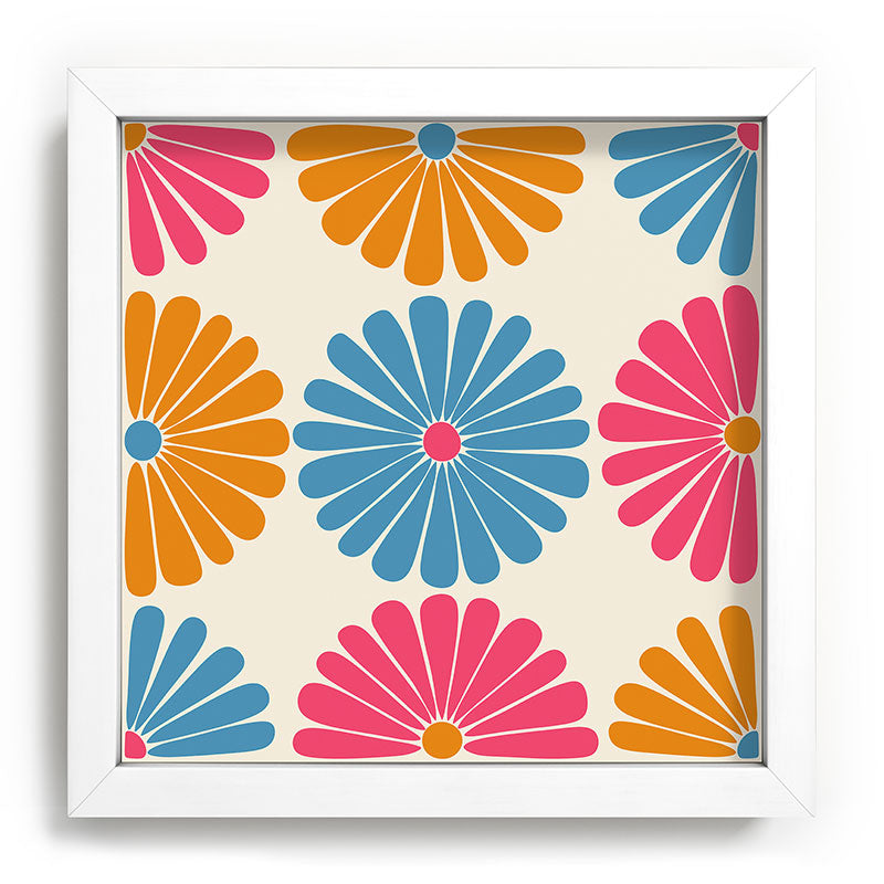 Colour Poems Retro Daisy Multicolor II Recessed Framing Square