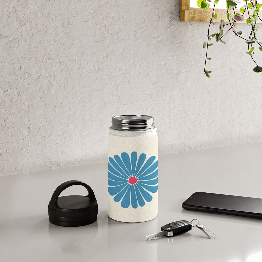 Colour Poems Retro Daisy Multicolor II Water Bottle