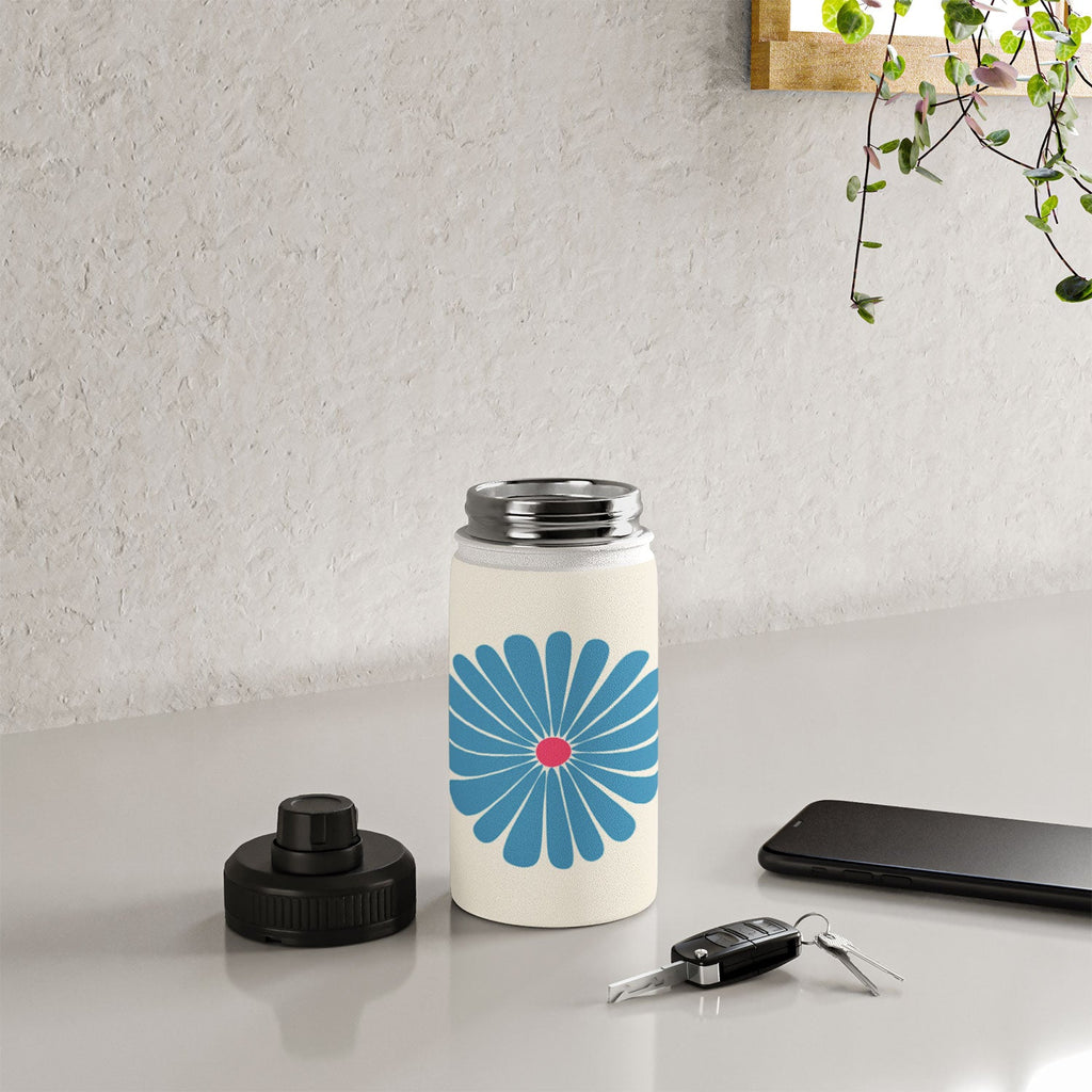 Colour Poems Retro Daisy Multicolor II Water Bottle