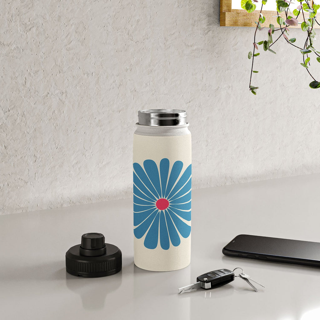 Colour Poems Retro Daisy Multicolor II Water Bottle