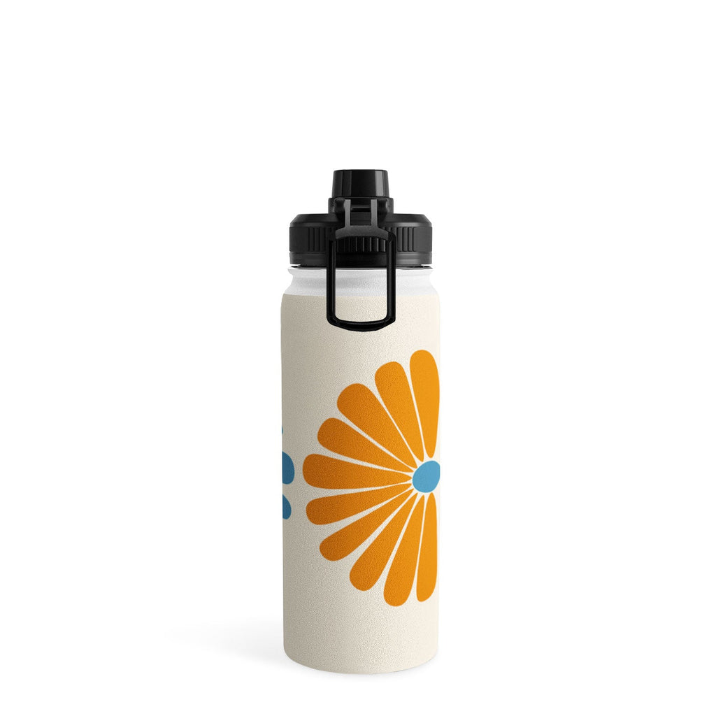 Colour Poems Retro Daisy Multicolor II Water Bottle