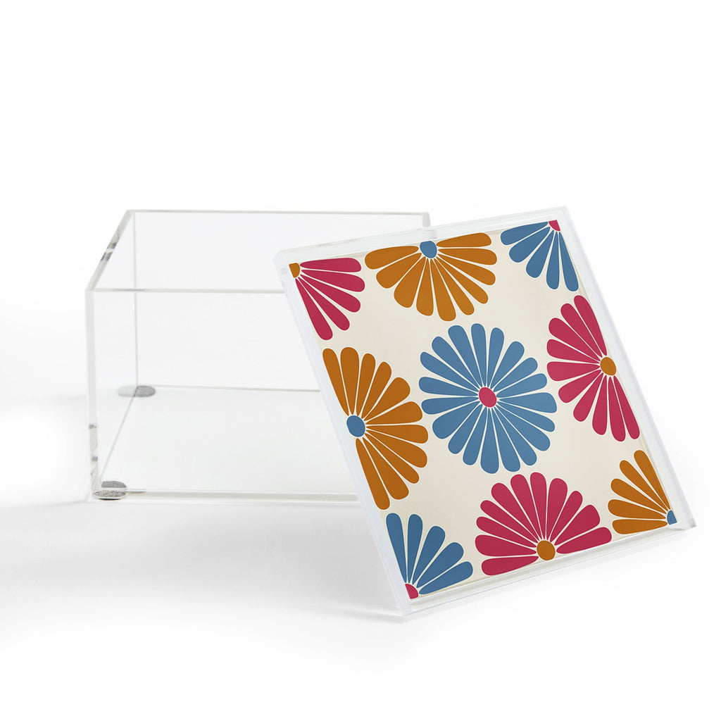 Colour Poems Retro Daisy Multicolor II Acrylic Box