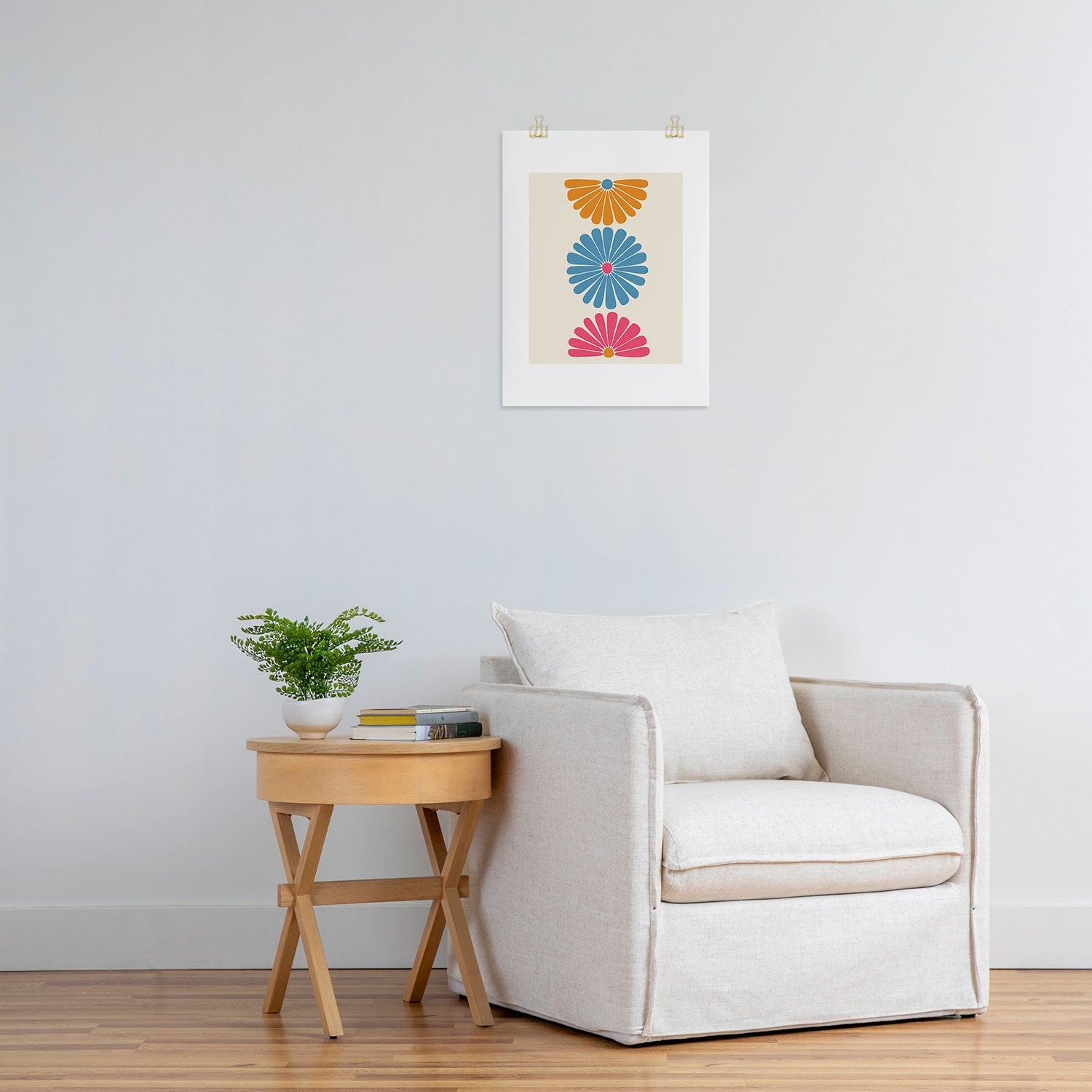 Colour Poems Retro Daisy Multicolor II Art Print