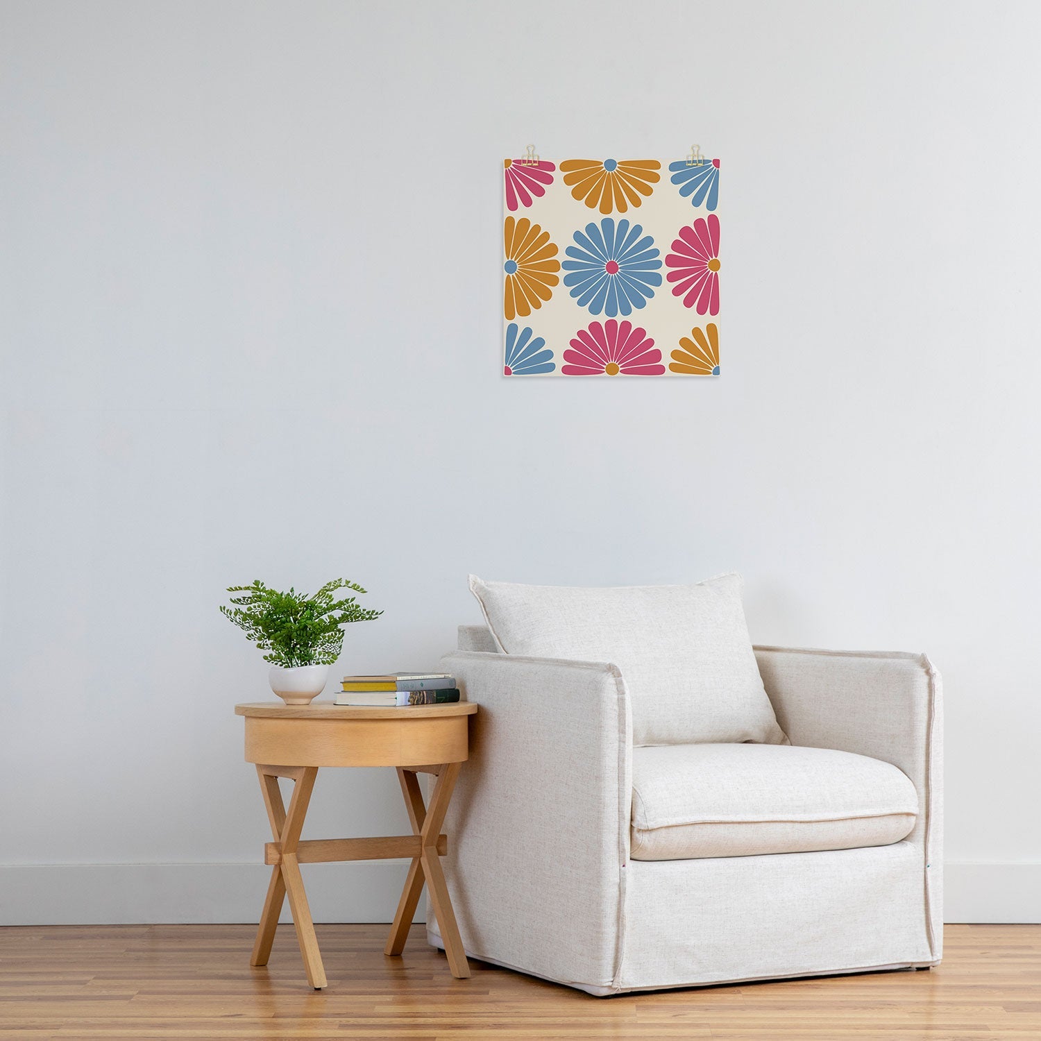 Colour Poems Retro Daisy Multicolor II Art Print