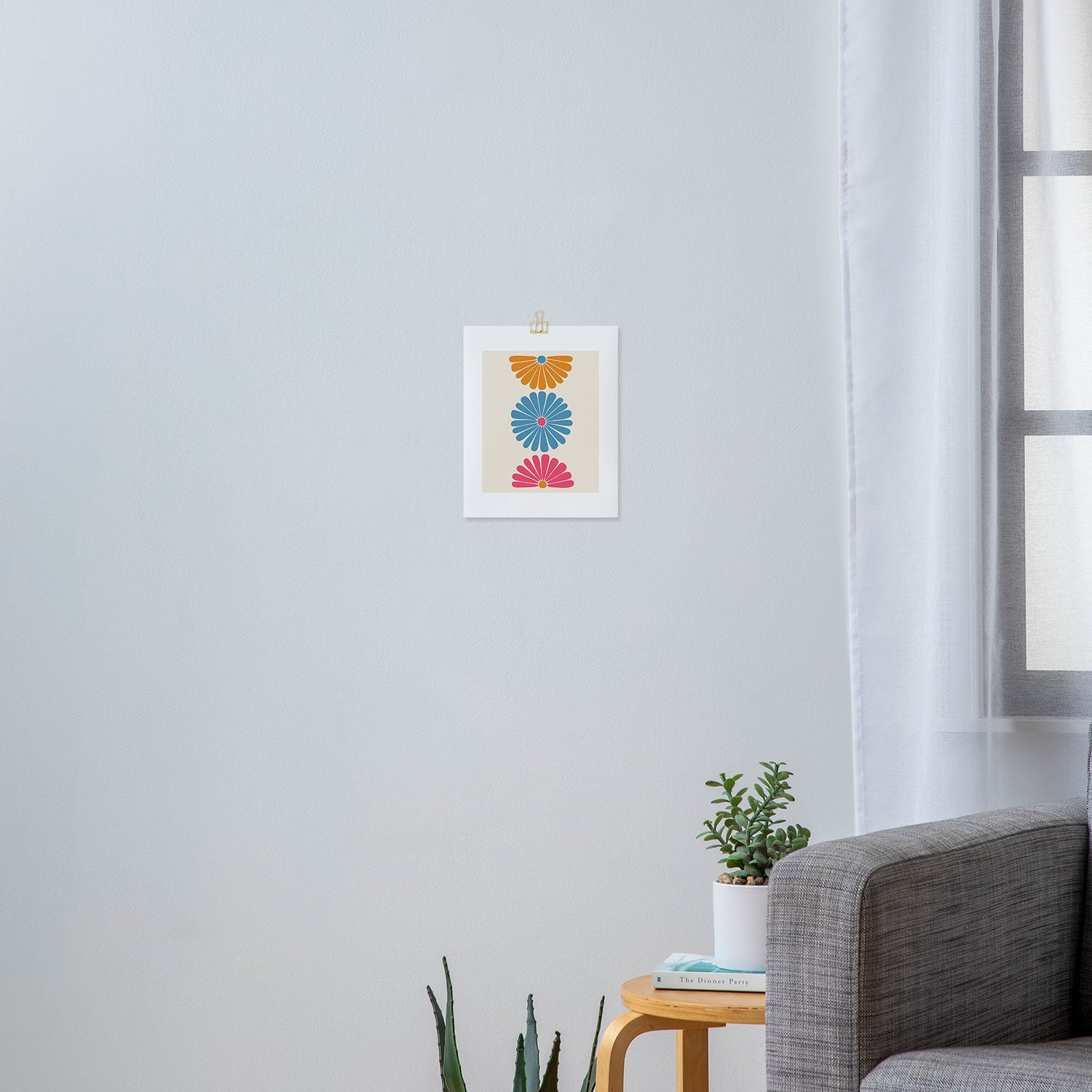 Colour Poems Retro Daisy Multicolor II Art Print