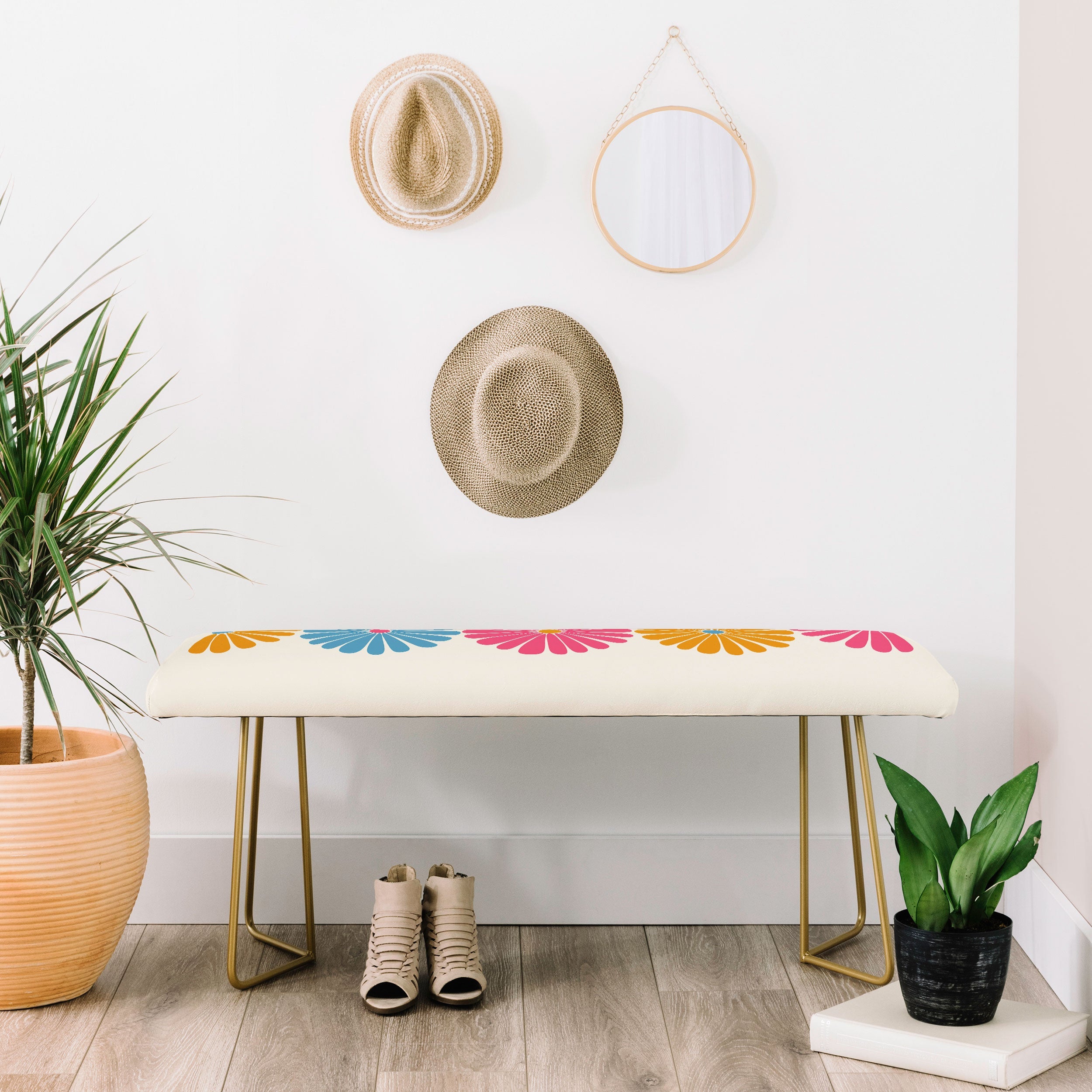 Colour Poems Retro Daisy Multicolor II Bench