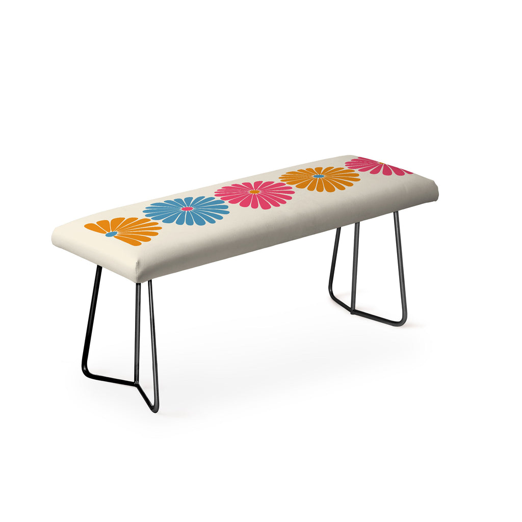 Colour Poems Retro Daisy Multicolor II Bench