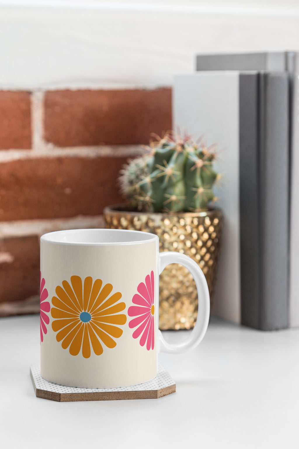 Colour Poems Retro Daisy Multicolor II Coffee Mug