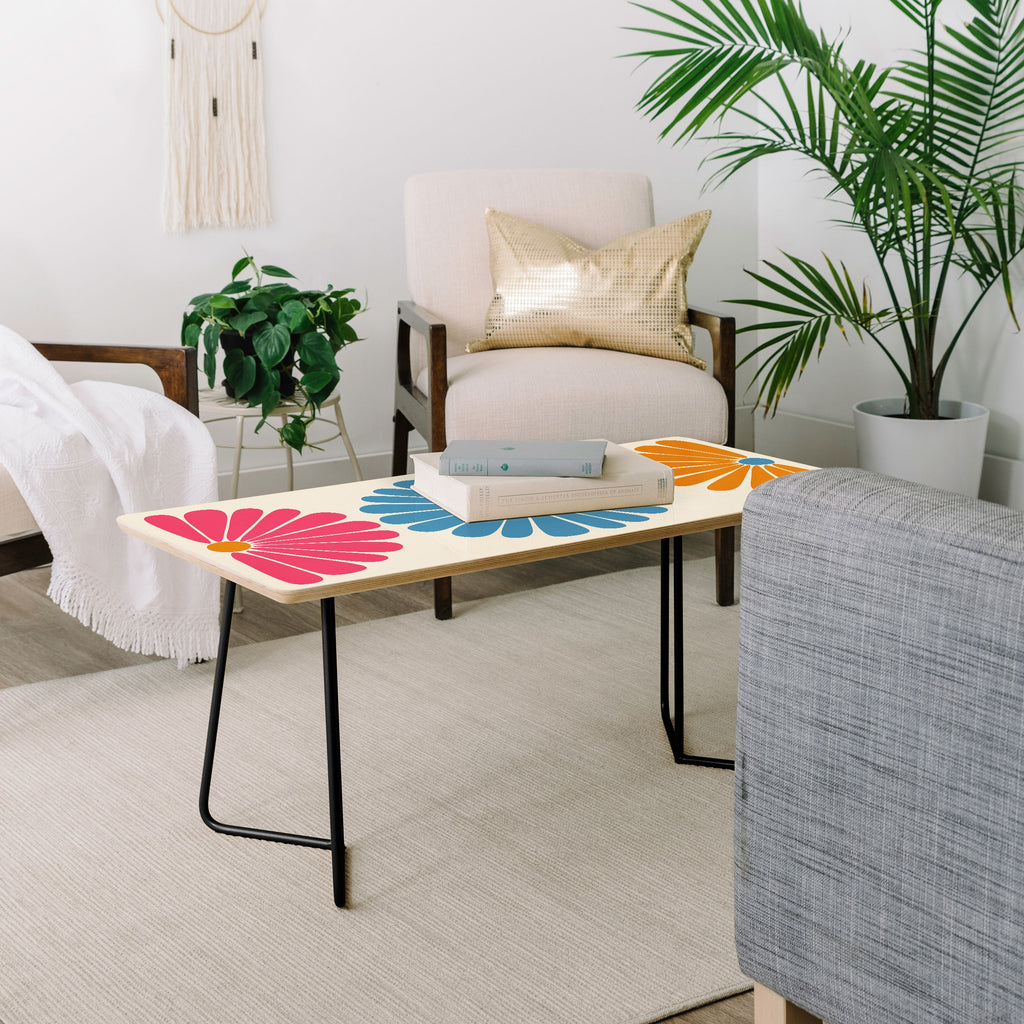 Colour Poems Retro Daisy Multicolor II Coffee Table