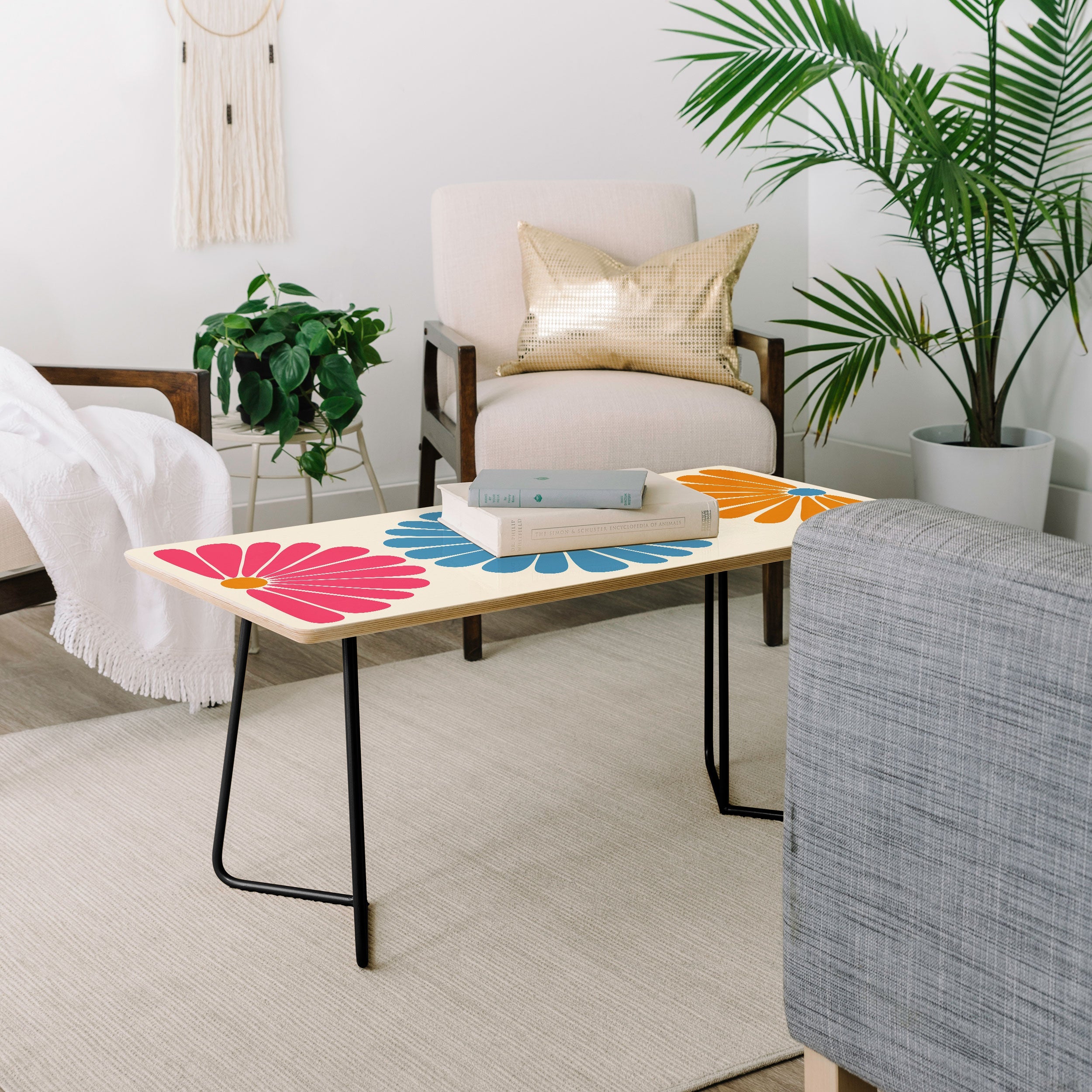 Colour Poems Retro Daisy Multicolor II Coffee Table