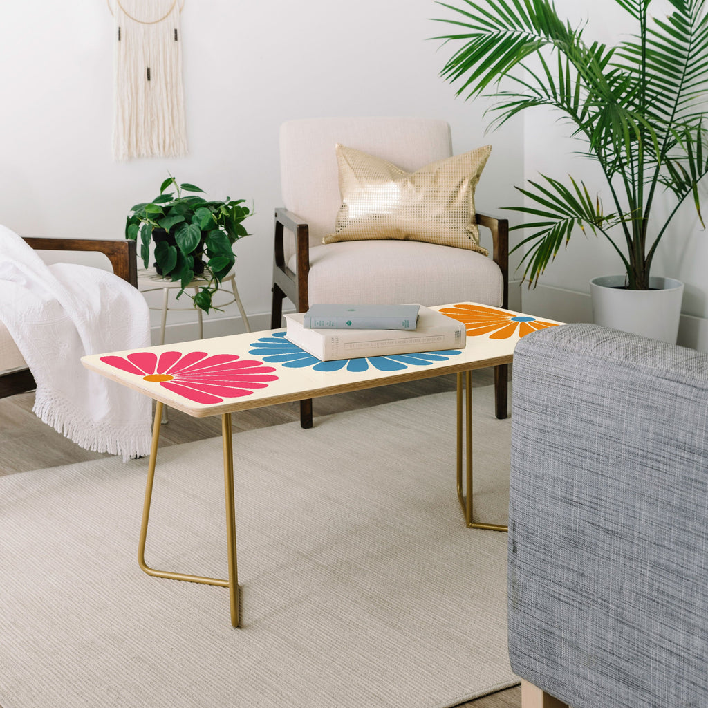 Colour Poems Retro Daisy Multicolor II Coffee Table