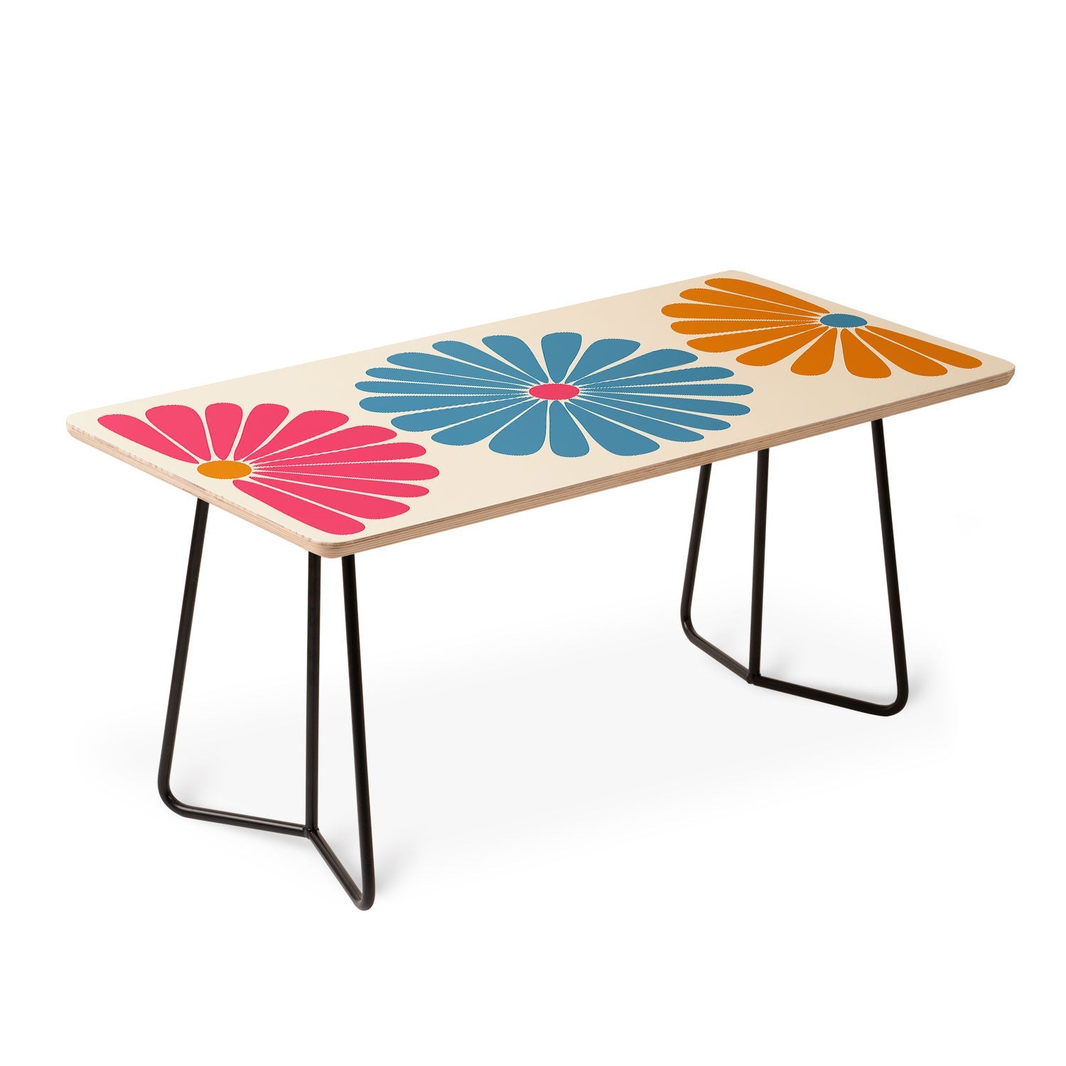 Colour Poems Retro Daisy Multicolor II Coffee Table