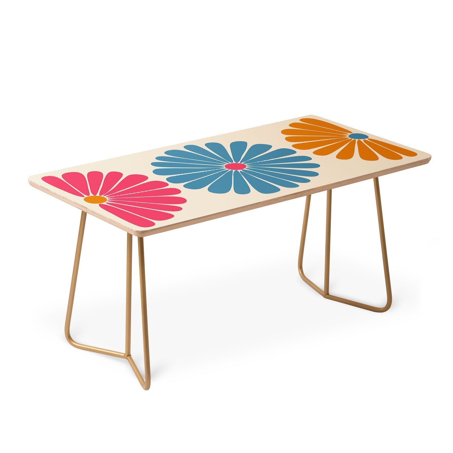 Colour Poems Retro Daisy Multicolor II Coffee Table