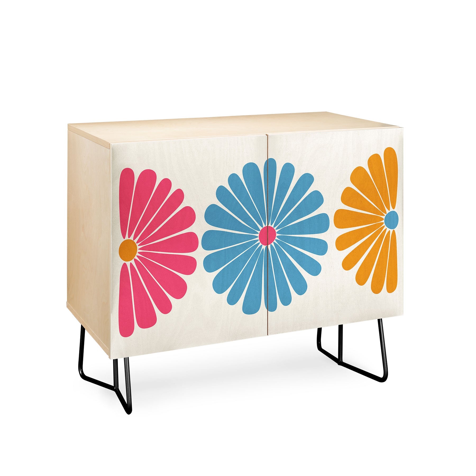 Colour Poems Retro Daisy Multicolor II Credenza