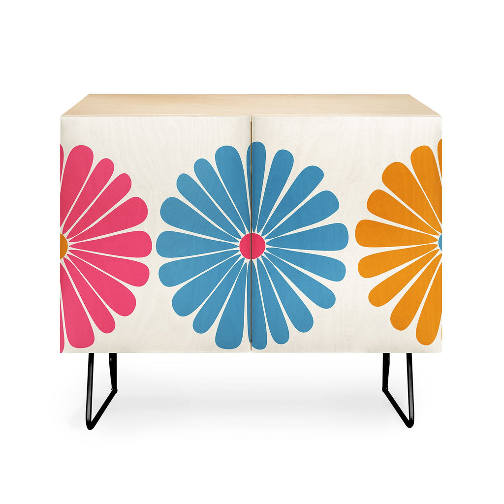 Colour Poems Retro Daisy Multicolor II Credenza