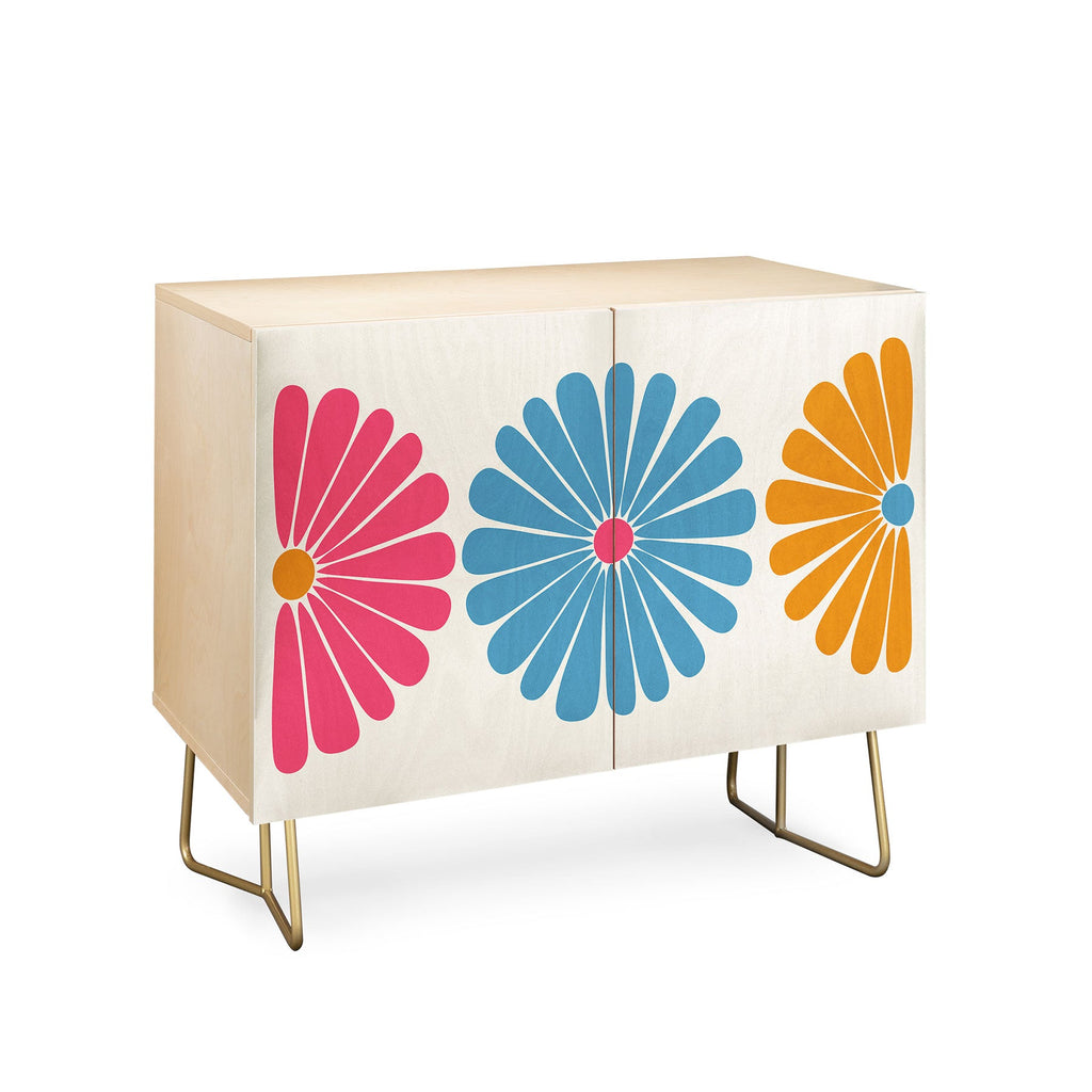 Colour Poems Retro Daisy Multicolor II Credenza