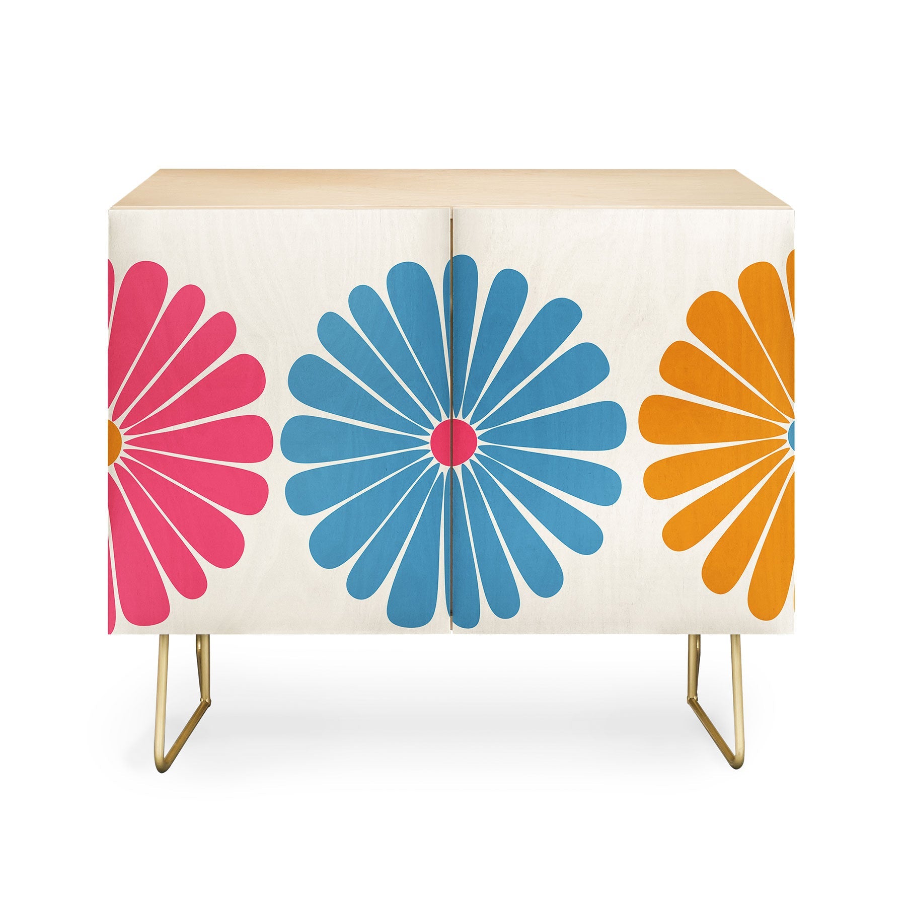 Colour Poems Retro Daisy Multicolor II Credenza