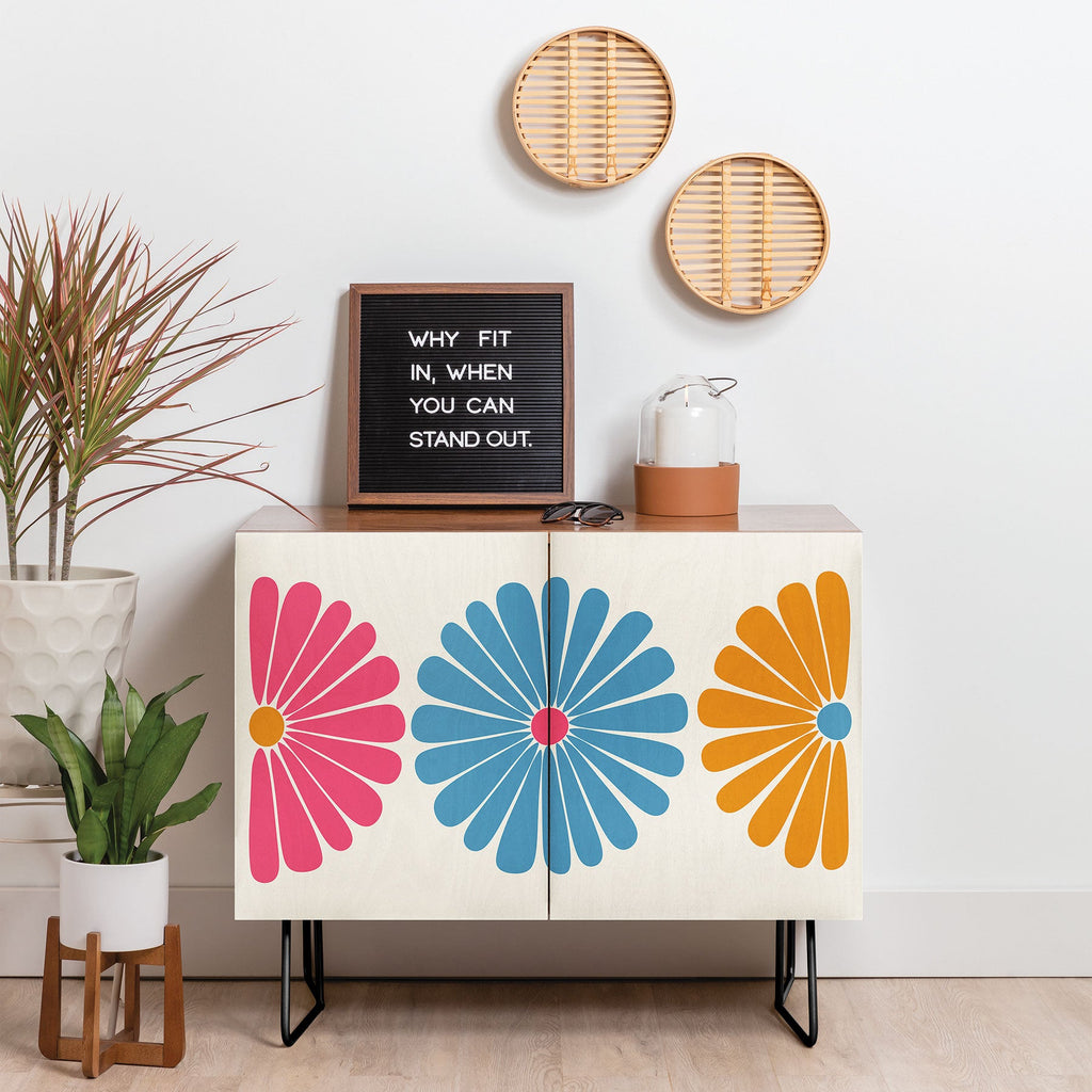 Colour Poems Retro Daisy Multicolor II Credenza