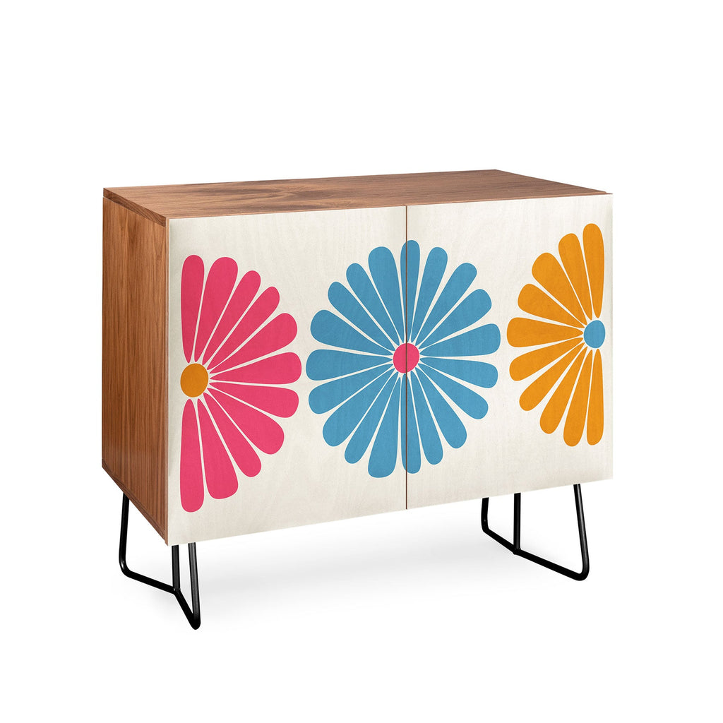 Colour Poems Retro Daisy Multicolor II Credenza