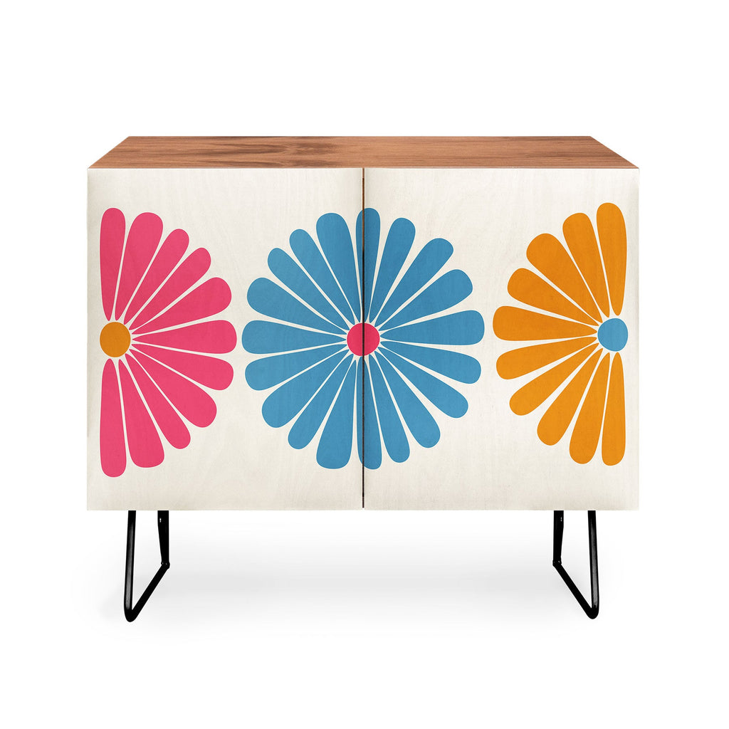 Colour Poems Retro Daisy Multicolor II Credenza