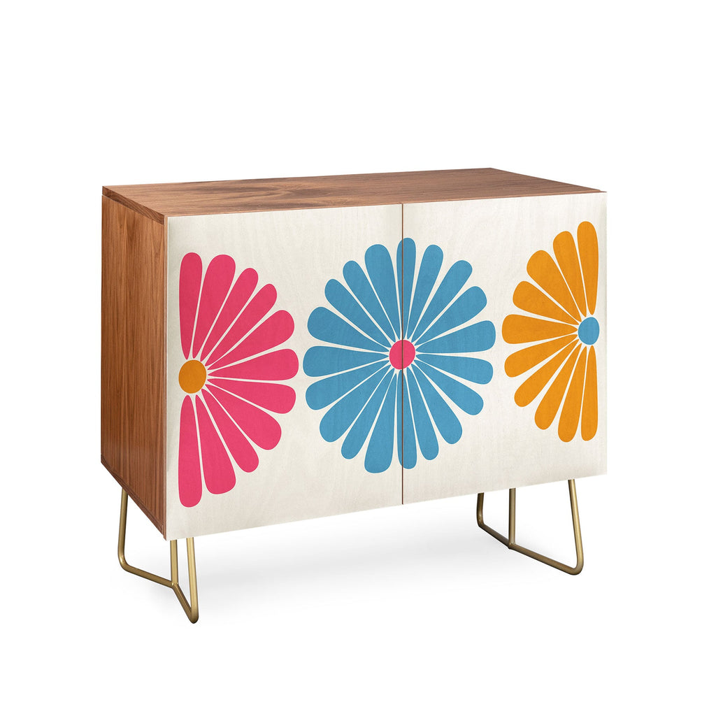Colour Poems Retro Daisy Multicolor II Credenza
