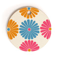 Colour Poems Retro Daisy Multicolor II Cutting Board Round