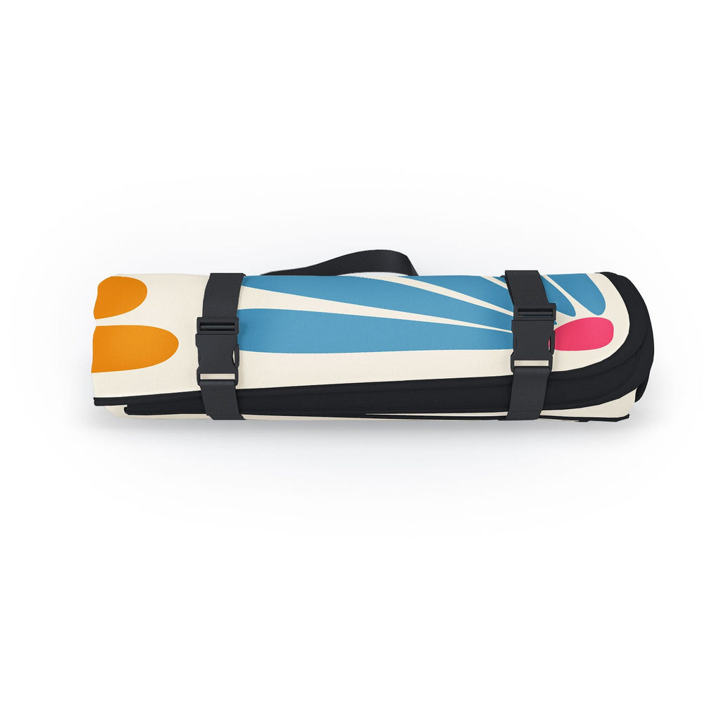 Colour Poems Retro Daisy Multicolor II Picnic Blanket