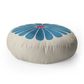 Colour Poems Retro Daisy Multicolor II Floor Pillow Round