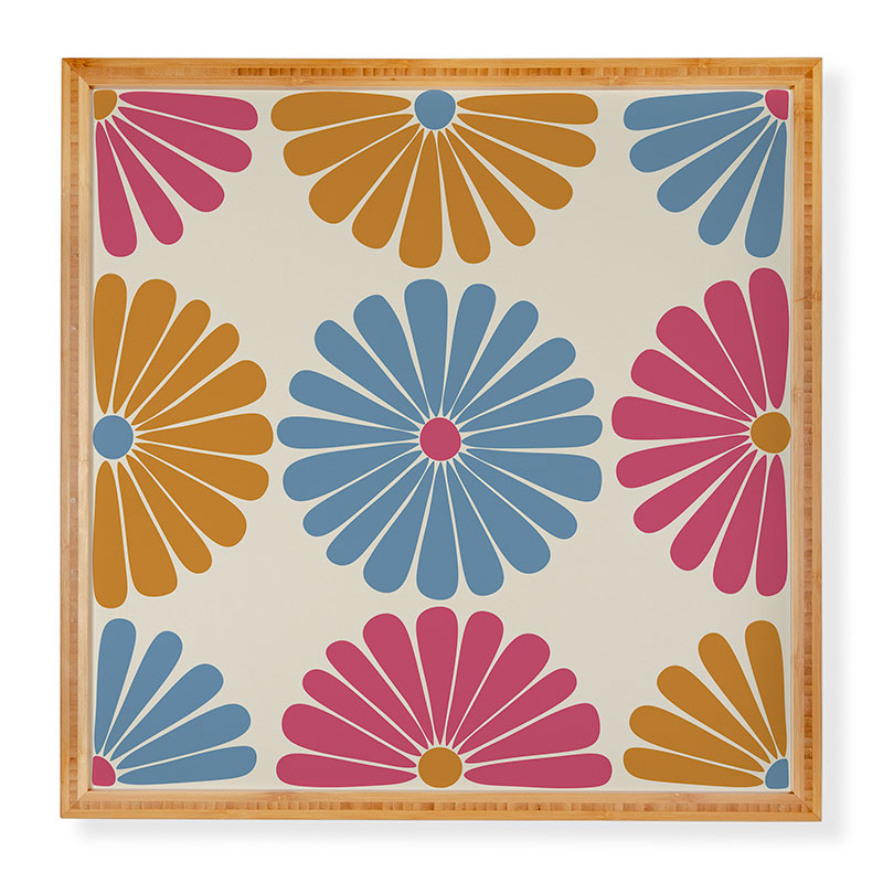 Colour Poems Retro Daisy Multicolor II Framed Wall Art