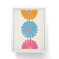 Colour Poems Retro Daisy Multicolor II Framed Mini Art Print