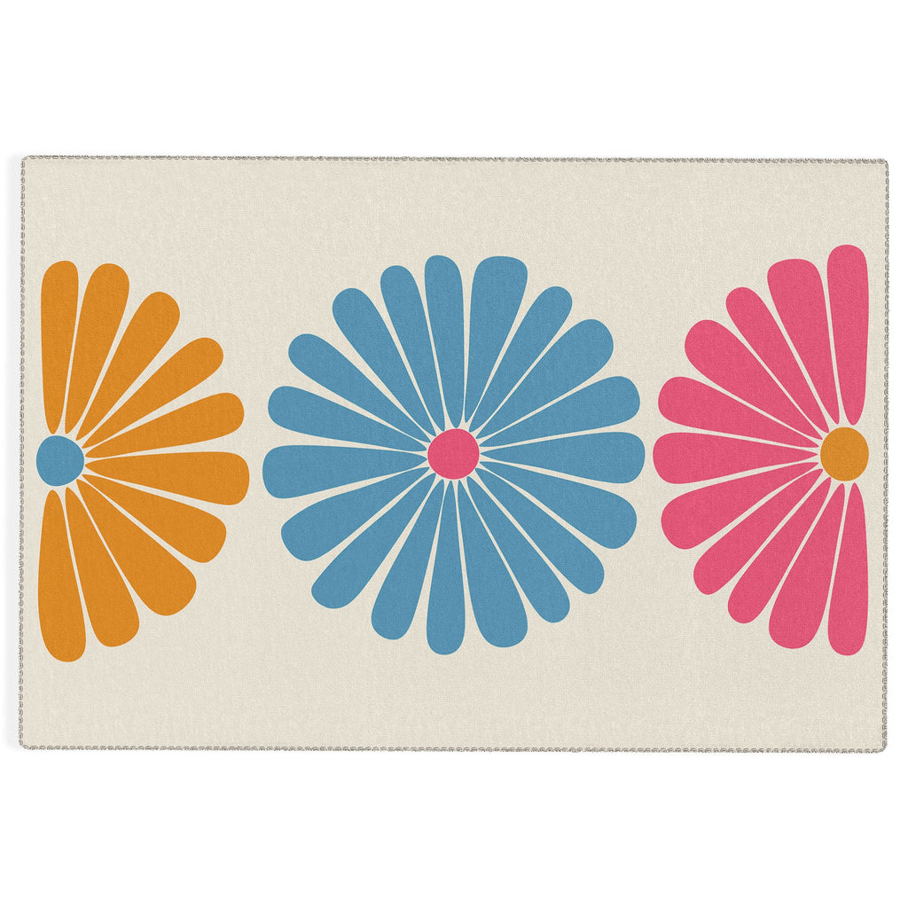 Colour Poems Retro Daisy Multicolor II Outdoor Rug