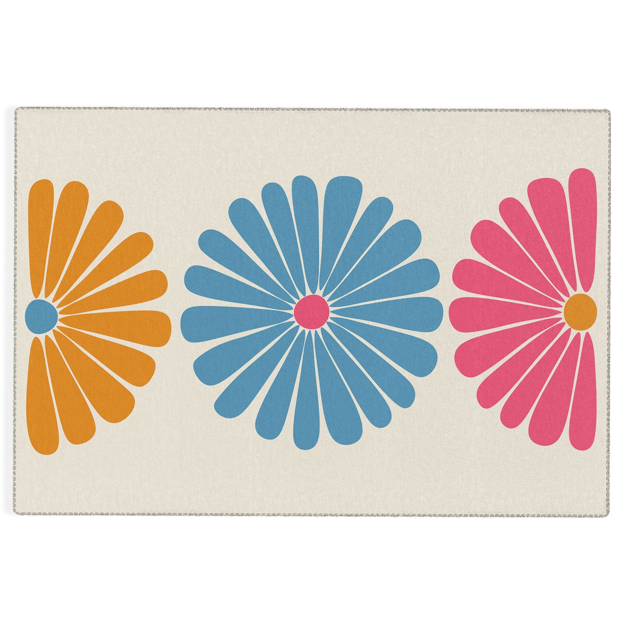 Colour Poems Retro Daisy Multicolor II Outdoor Rug