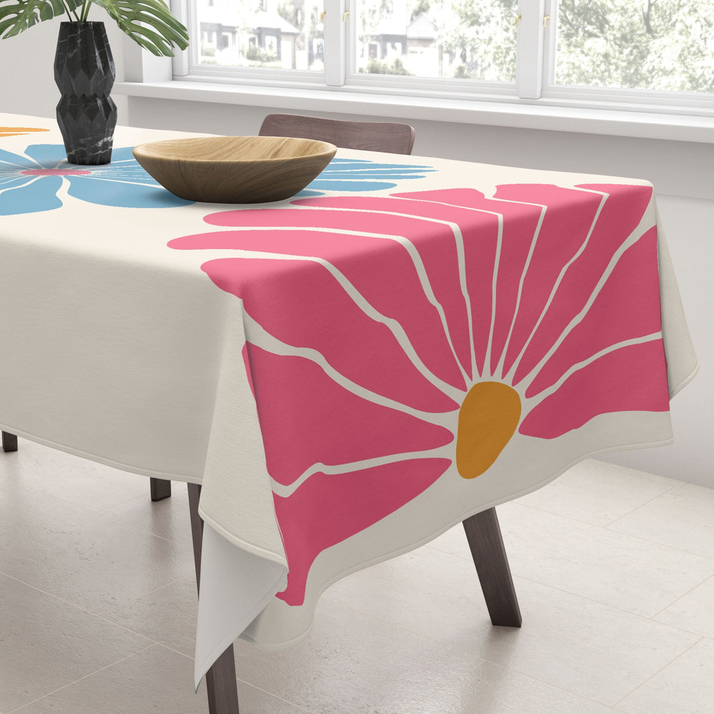 Colour Poems Retro Daisy Multicolor II Tablecloth