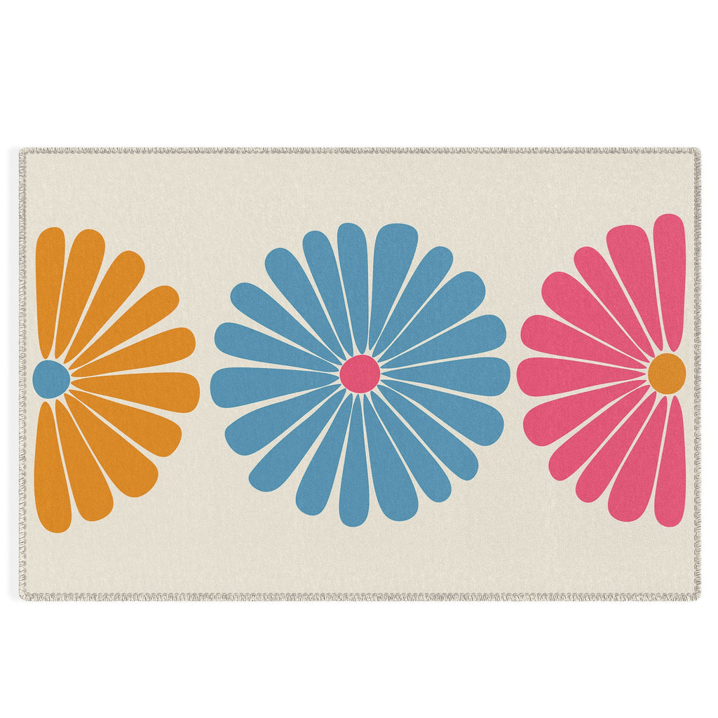 Colour Poems Retro Daisy Multicolor II Outdoor Rug