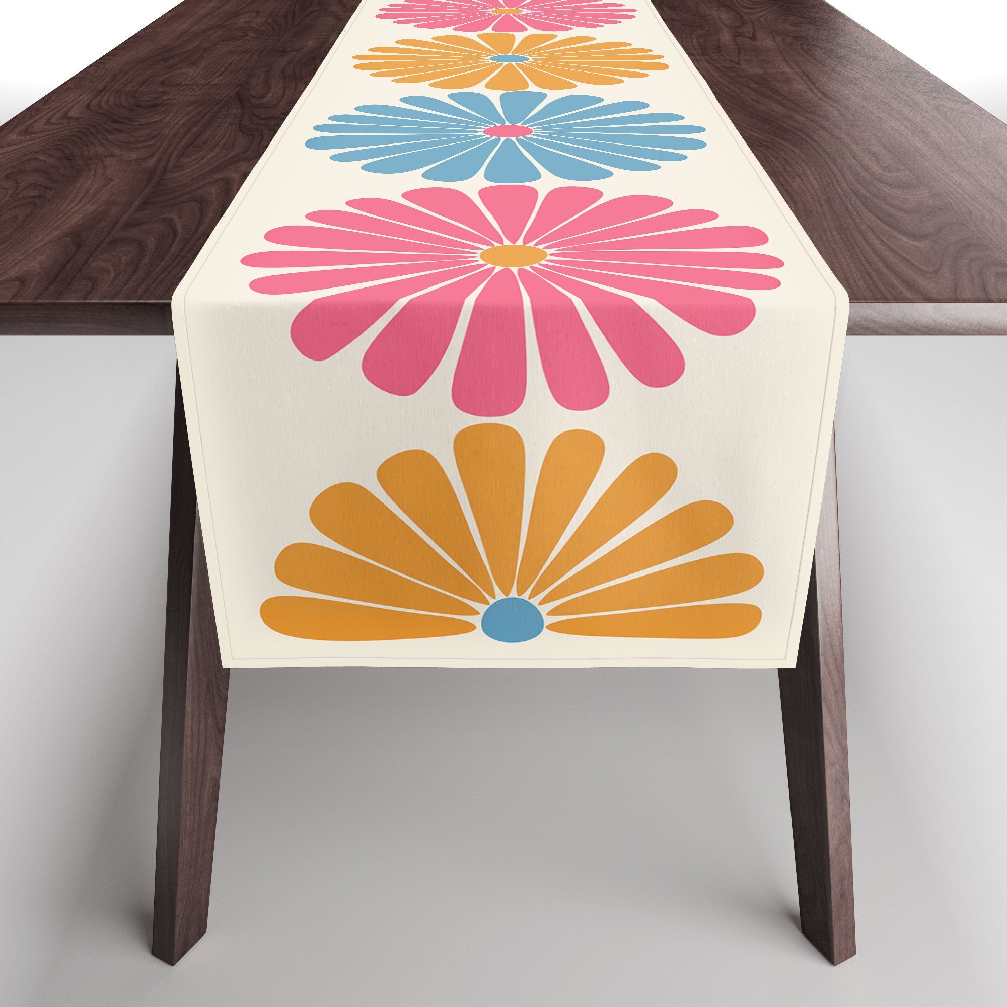 Colour Poems Retro Daisy Multicolor II Table Runner