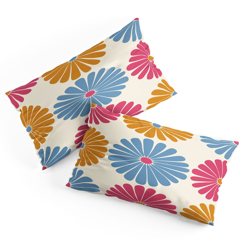 Colour Poems Retro Daisy Multicolor II Pillow Shams