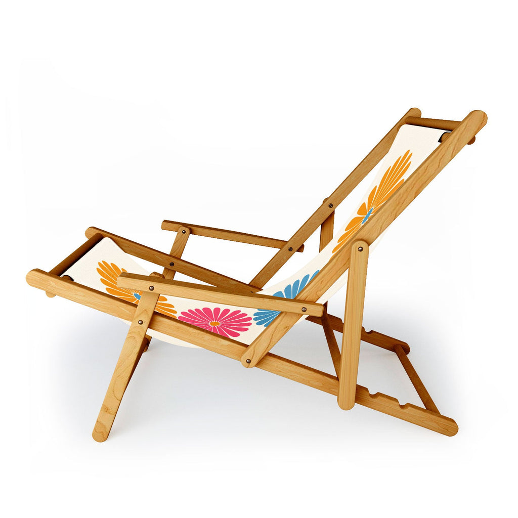Colour Poems Retro Daisy Multicolor II Sling Chair
