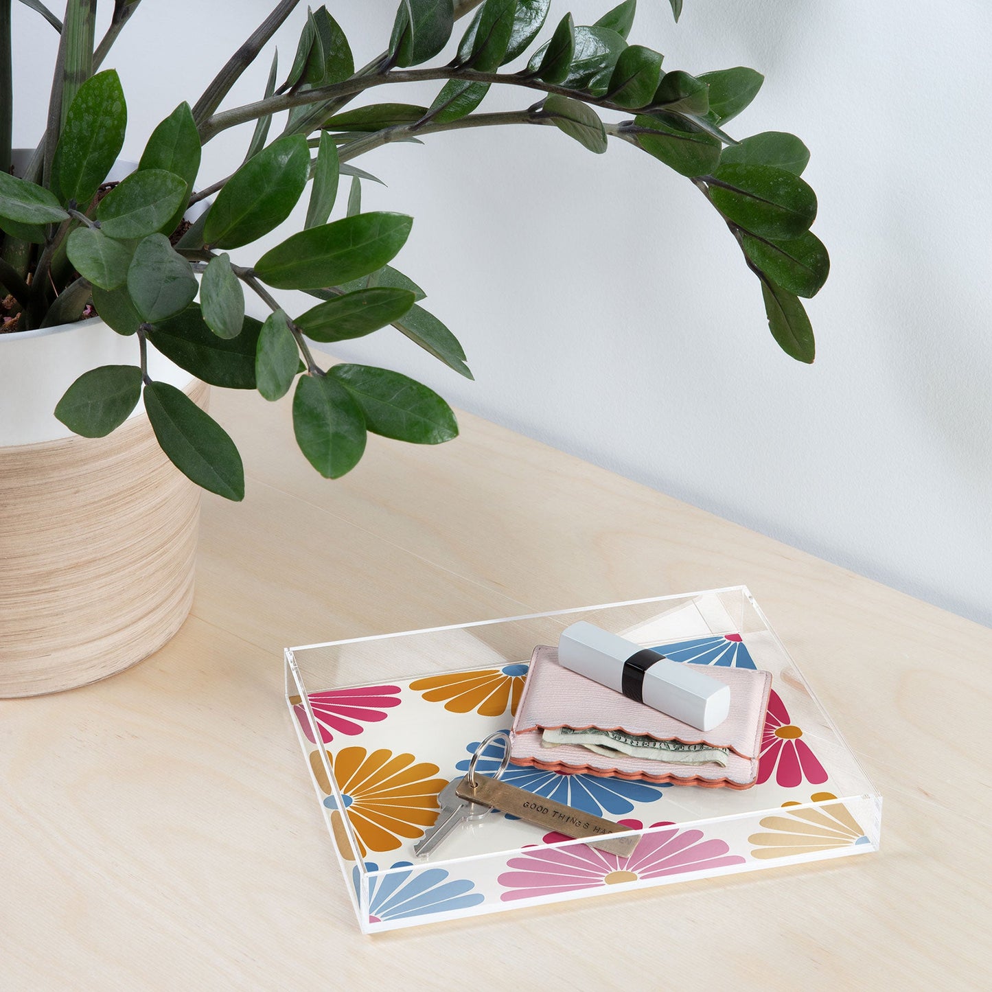 Colour Poems Retro Daisy Multicolor II Acrylic Tray