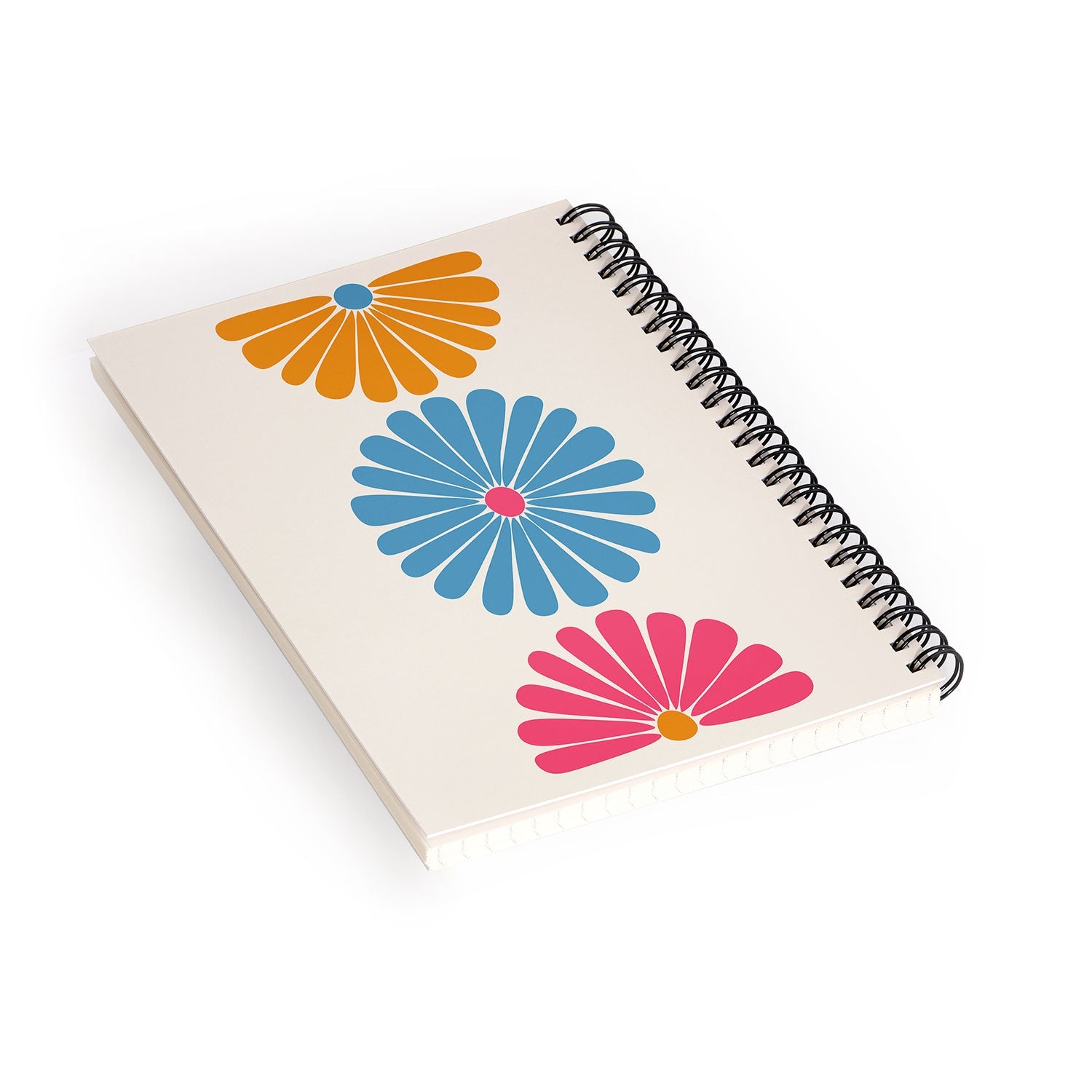 Colour Poems Retro Daisy Multicolor II Spiral Notebook