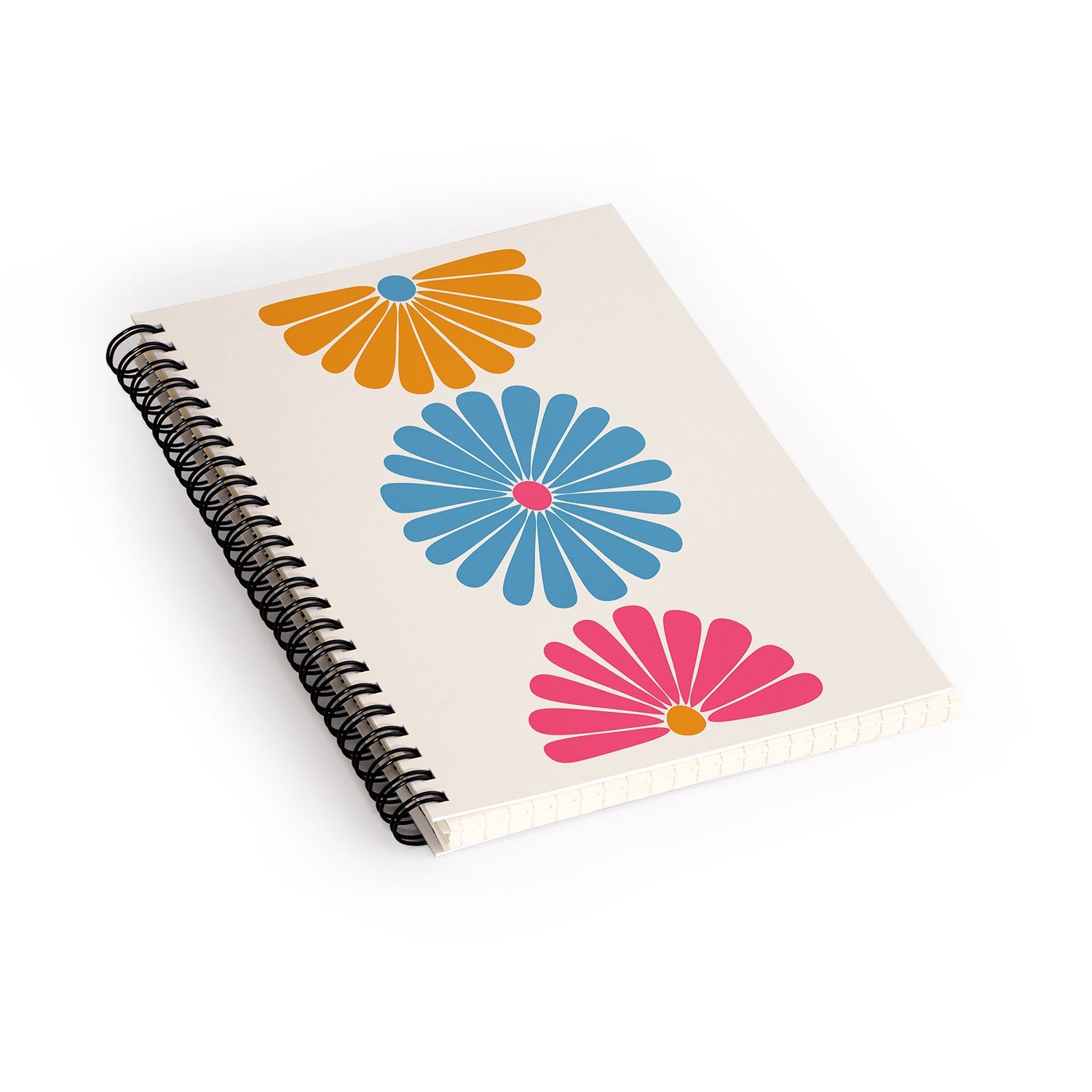 Colour Poems Retro Daisy Multicolor II Spiral Notebook