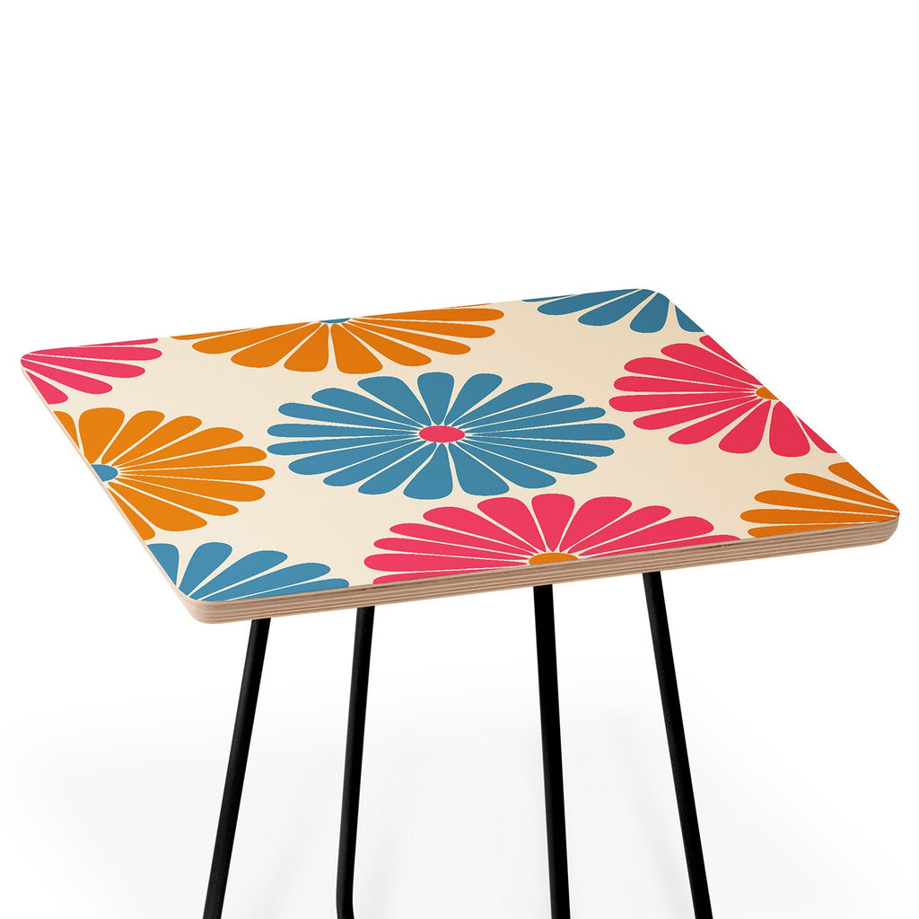 Colour Poems Retro Daisy Multicolor II Side Table