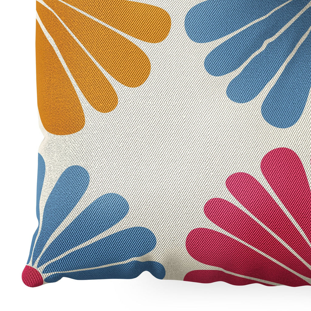 Colour Poems Retro Daisy Multicolor II Floor Pillow Square